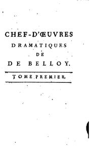 Cover of: Chef-d'œuvres dramatiques de De Belloy