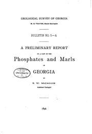 Cover of: Bulletin - Georgia. Geological Survey
