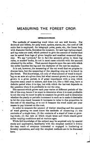 Cover of: Measuring the Forest Crop