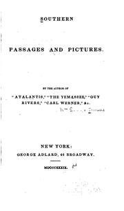 Cover of: Southern Passages and Pictures