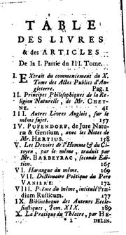 Bibliothèque ancienne et moderne: pour servir de suite aux Bibliothèques universelles et choisies by Jean Le Clerc