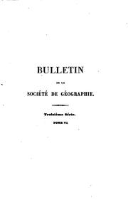 Cover of: Bulletin de la Société de géographie by Société de géographie (France), Société de géographie (France)