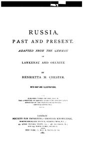 Cover of: Russia, Past and Present: Adapted from the German of Lankenau and Oelnitz