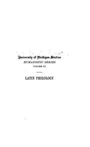 Cover of: University of Michigan Studies