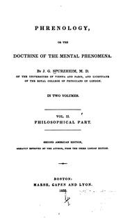 Cover of: Phrenology: Or, The Doctrine of the Mental Phenomena