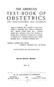 The American text-book of obstetrics for practitioners and students v. 2 by No name