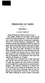 Cover of: Prisoners of Hope, a Tale of Colonial Virginia