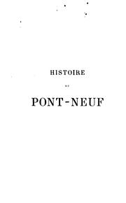 Cover of: Histoire du Pont-Neuf