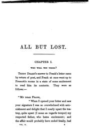 Cover of: All but lost by G. A. Henty