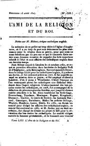 Cover of: L'ami de la religion et du roi by 