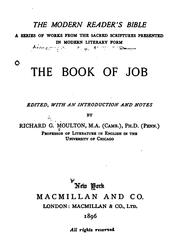 Cover of: The Book of Job,