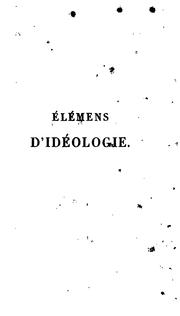 Cover of: Étemens d'idéologie