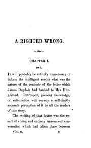 Cover of: A righted wrong by Edmund Hodgson Yates, Edmund Hodgson Yates