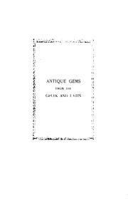 Antique Gems, from the Greek and Latin by [name missing]