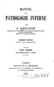 Cover of: Manuel de pathologie interne. v. 3