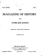 Cover of: The Magazine of history with notes and queries by William Abbatt, William Abbatt