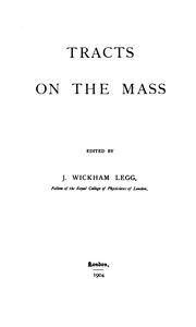Cover of: Tracts on the Mass