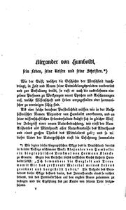 Cover of: Alexander V. Humboldt's Ansichten der Natur