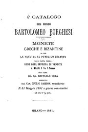 Cover of: Catalogo del museo Bartolomeo Borghesi