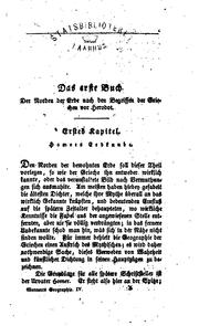 Cover of: Geographie der Griechen and Romer