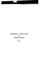 Cover of: Text-book of forensic medicine, and toxicology v. 2