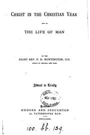 Cover of: Christ in the Christian year and in the life of man [sermons