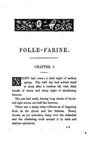 Cover of: Folle-Farine, by 'Ouida'.