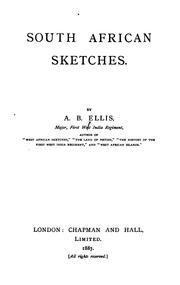 Cover of: South African Sketches