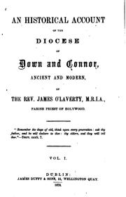 Cover of: An Historical Account of the Diocese of Down and Connor, Ancient and Modern