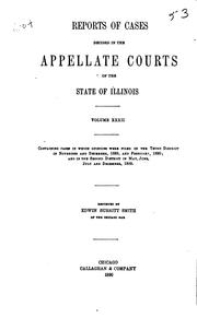Cover of: Reports of Cases Decided in the Appellate Courts of the State of Illinois