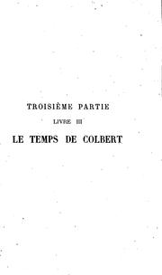 Cover of: Colbert et son temps