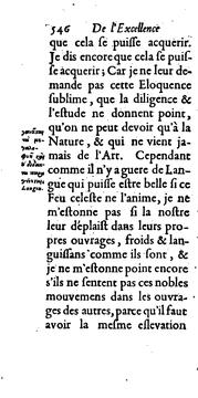 Cover of: De l'excellence de la langue françoise: (1683) : I-II