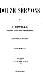 Cover of: Douze sermons by Albert Réville
