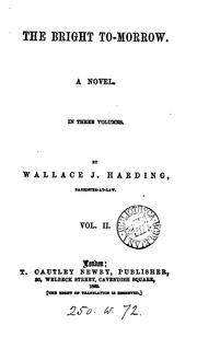 Cover of: The bright to-morrow by Wallace J. Harding