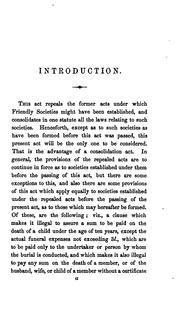 Cover of: The New Friendly Societies Act: 13 & 14 Vict. Cap. 115. with Intr. ... and Index