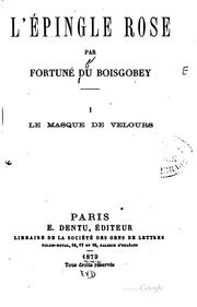 Cover of: L'épingle rose