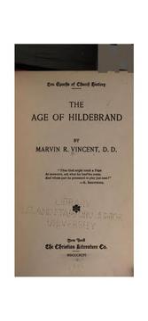 The age of Hildebrand by Marvin Richardson Vincent