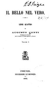 Cover of: Il bello nel vero