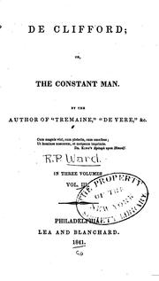 Cover of: De Clifford: Or, The Constant Man