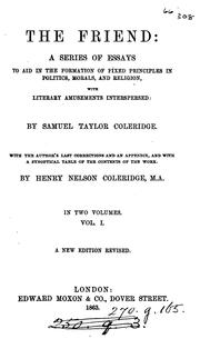 Cover of: The Friend, Conducted by S.T. Coleridge, No by Samuel Taylor Coleridge