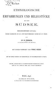 Cover of: Ethnologische Erfahrungen und Belegstücke aus der Südsee: Beschreibender Katalog einer Sammlung ... by Friedrich Hermann Otto Finsch
