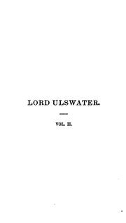 Cover of Lord Ulswater, by the author of 'Lord Lynn's wife'