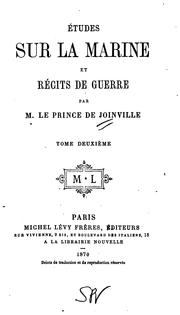 Cover of: Études sur la marine et récits de guerre