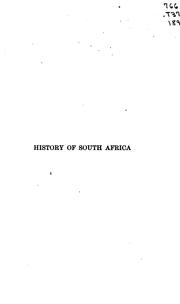 Cover of: History of South Africa Under the Administration of the Dutch East India Company, 1652 to 1795