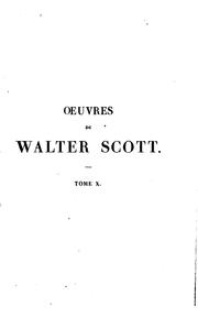 Cover of: oeuvres de walter scott traduites