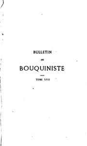 Cover of: Bulletin du bouquiniste