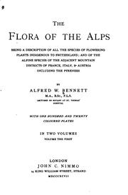 Cover of: The Flora of the Alps