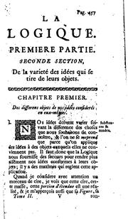 La logique, ou, Système de reflexions, qui peuvent contribuer à la netteté & à l'étendue de nos .. by Jean-Pierre de Crousaz