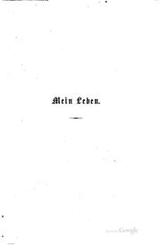 Cover of: Meine Leben: Aufzeichnungen und Erinnerungen by August Heinrich Hoffmann von Fallersleben