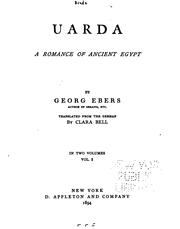 Cover of: Uarda: A Romance of Ancient Egypt